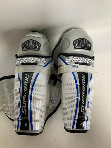 Used Bauer SUPREME ONE55 Junior Shin Guards White 10" 11823-S000035350