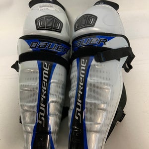 Used Bauer SUPREME ONE35 Intermediate Shin Guards White 13" 11823-S000035349