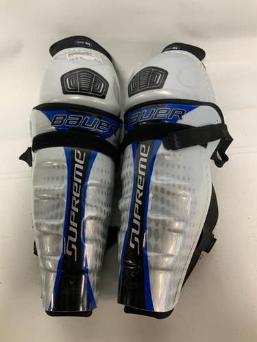 Used Bauer SUPREME ONE35 Intermediate Shin Guards White 13" 11823-S000035349