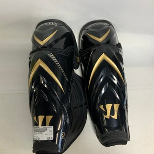 Used Warrior HITMAN Intermediate Shin Guards Black 12" 11823-S000035344