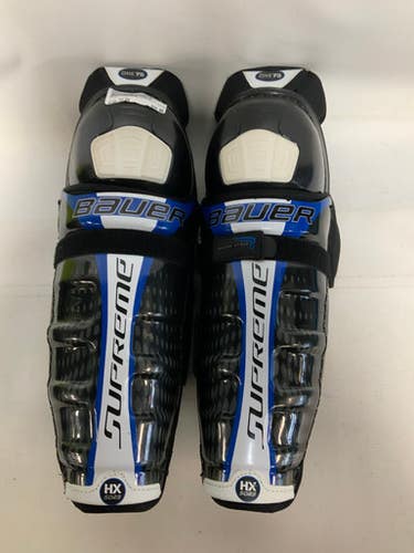 Used Bauer SUPREME ONE75 Intermediate Shin Guards Black 12" 11823-S000035339