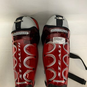 Used Easton STEALTH S7 Intermediate Shin Guards Red 12" 11823-S000035340