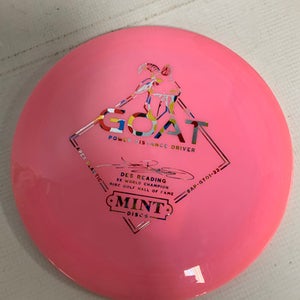 Used Mint GOAT APEX PLASTIC Disc Golf Driver Pink 175g 11823-S000035294