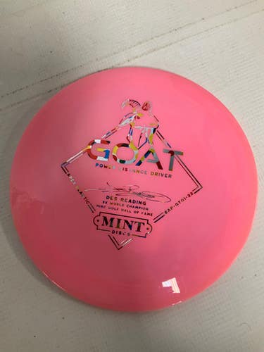 Used Mint GOAT APEX PLASTIC Disc Golf Driver Pink 175g 11823-S000035294