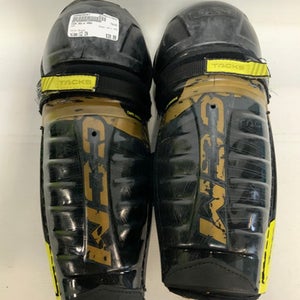 Used CCM AS-V PRO Junior Shin Guards Black 12" 11823-S000035287