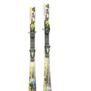 Used Fischer RCY SL Boys DH Ski/Binding White/Black/Yellow 135 cm 11823-S000035282