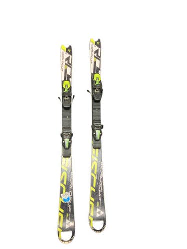 Used Fischer RCY SL Boys DH Ski/Binding White/Black/Yellow 135 cm 11823-S000035282