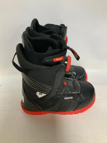 Used Burton ZIPLINE Mens Snowboard Boots Black Senior 7 11823-S000035257