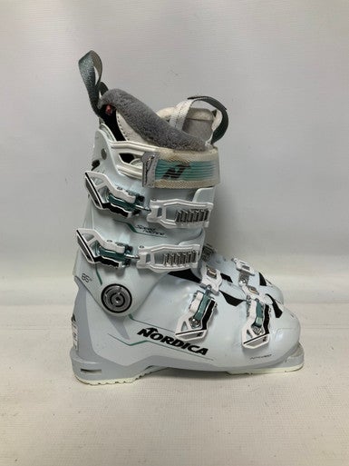 Used Nordica SPEED MACHINE 85W Womens DH Ski Boot White 250 MP - M07 - W08 11823-S000035248