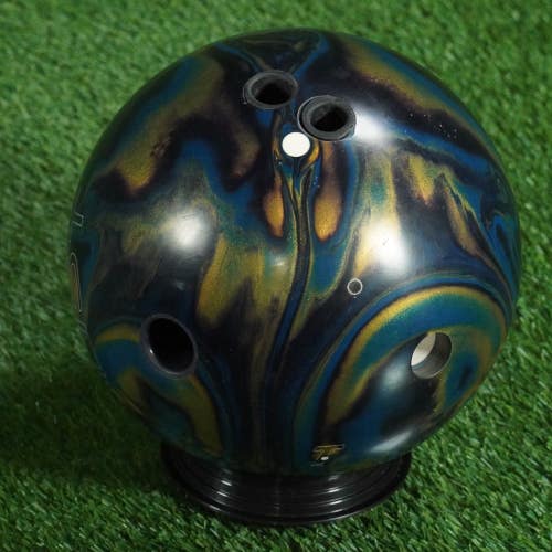 TRACK 505T BOWLING BALL STEEL BLUE / BLACK / GOLD, 14.95 LBS