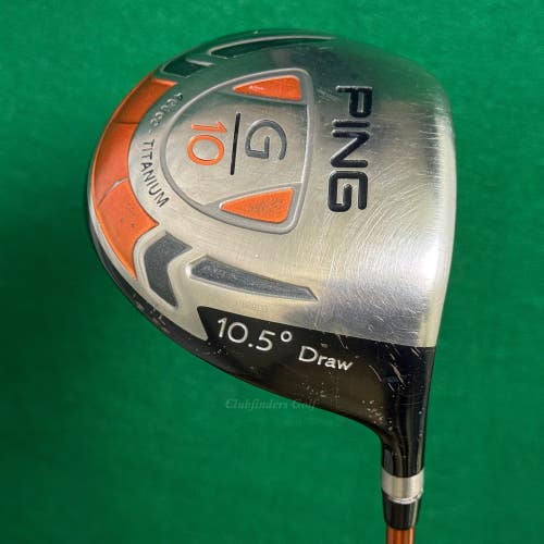 Ping G10 460cc Titanium Draw 10.5 Driver Ping TFC 129D Graphite Stiff