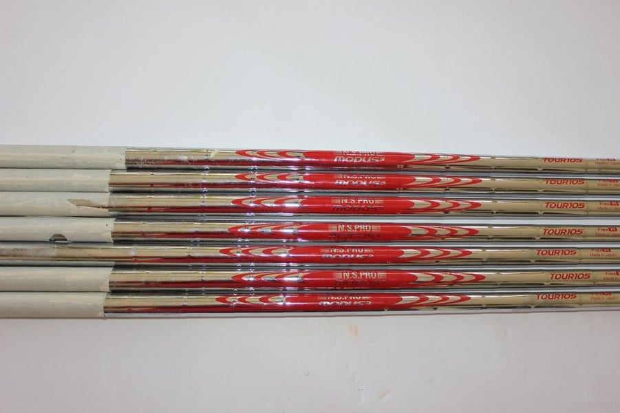 NIPPON MODUS 3 TOUR 105 4-PW IRON SHAFTS - REGULAR STEEL - 0.355" TAPER