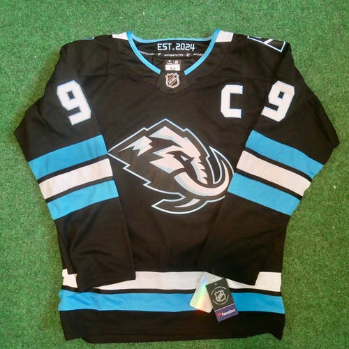 Utah Mammoth Clayton Keller #9 Black Home Jersey Adult Large (52)
