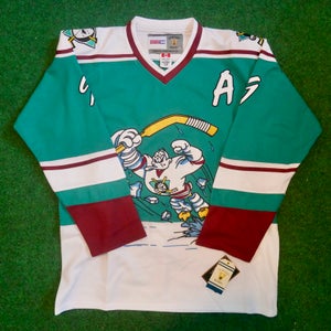 Paul Kariya "Throwback" CCM Jersey Anaheim Mighty Ducks NWT SIZE LARGE