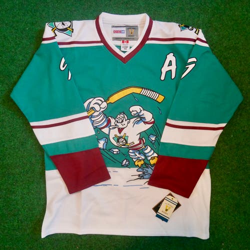 Paul Kariya "Throwback" CCM Jersey Anaheim Mighty Ducks NWT SIZE LARGE