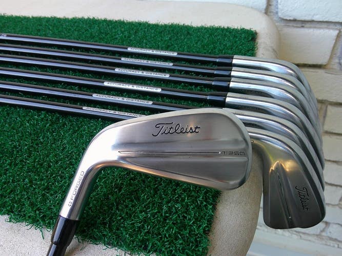 Titleist 2025 Forged T350 (5-PW, 48*) Iron Set w/ Graphite Design TOUR AD R Flex