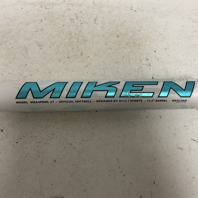 Used Miken Primo MSA4PRML-27 Slowpitch Bat Carolina Blue And White 34" 11855-S000193411