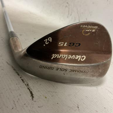 Used Cleveland CG15 ZIP GROOVES Golf Wedge Mens RH 62 Degree 11855-S000193397