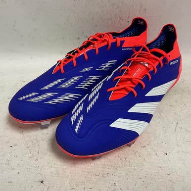 Used Adidas Predator Elite FG IF8867 Soccer Cleats Royal Blue Senior 13 11855-S000193370