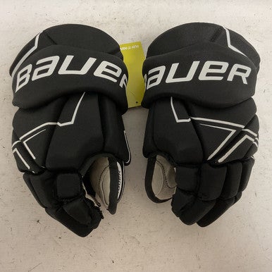 Used Bauer MS-1 Junior Gloves Black And Carolina Blue 12" 11855-S000193442
