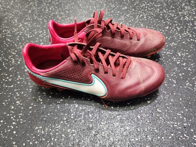 Used Nike TIEMPO Soccer Cleats Maroon Senior 7 11849-S000033049