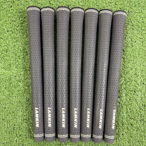 Lamkin Crossline Plus Midsize Gray Golf Grips Lot of 7
