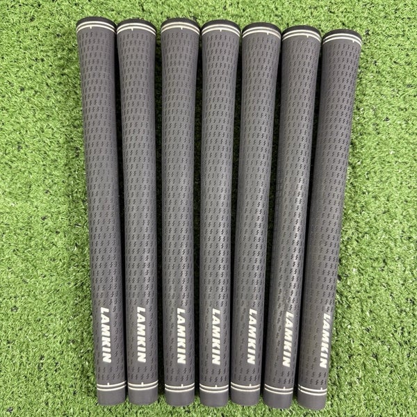 Lamkin Crossline Plus Midsize Gray Golf Grips Lot of 7