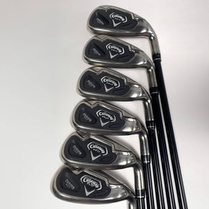 Callaway Fusion Wide Sole Iron Set 6-PW+SW 45g Ladies Graphite Womens RH