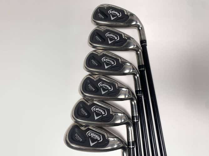 Callaway Fusion Wide Sole Iron Set 6-PW+SW 45g Ladies Graphite Womens RH