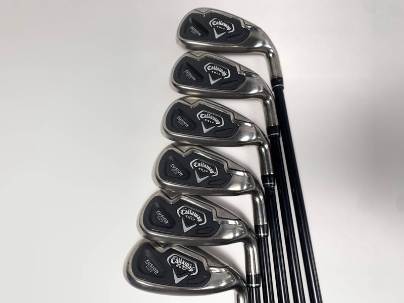 Callaway Fusion Wide Sole Iron Set 6-PW+SW 45g Ladies Graphite Womens RH