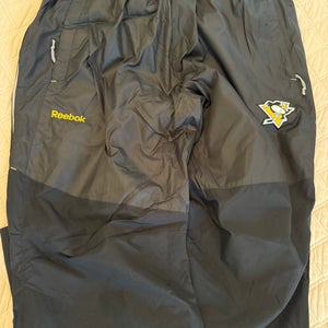 Pittsburgh Penguins Team Issued Black Large Men's Reebok Track Pants
