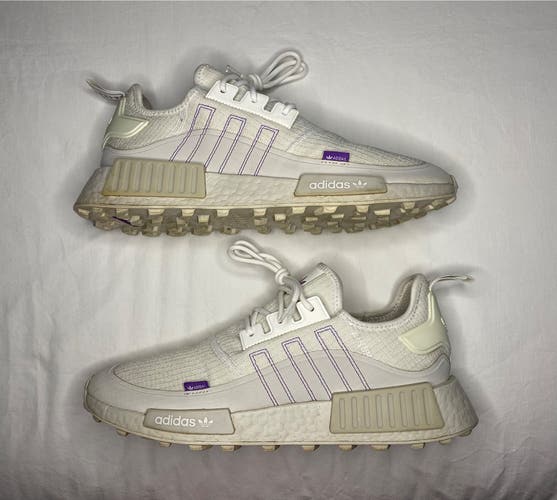 ADIDAS Shoes NMD TR Trail GZ9269 White Grey Purple Men's 11.5