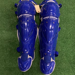 Blue Adult Under Armour Victory Series Catcher's Leg Guard (New)