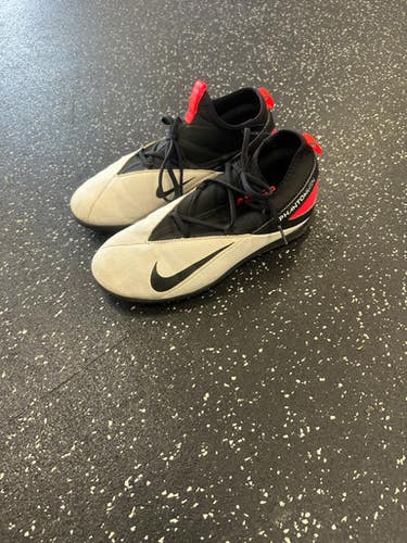 Used Nike PHANTOM VISION Soccer Indoor Shoes White Junior 05.5 11849-S000032999