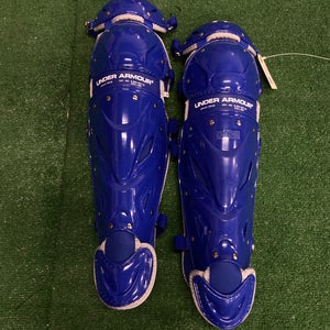 Blue Adult Under Armour Victory Series Catcher's Leg Guard (New)