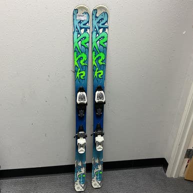 Used K2 INDY Boys DH Ski/Binding Royal Blue 136 cm 11855-S000193326
