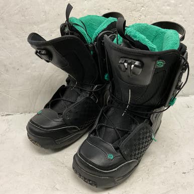 Used Salomon KIANA Womens Snowboard Boots Black Senior 7.5 11855-S000193329
