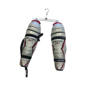 Used Bauer VAPOR Senior Shin Guards Pearl And Black 16" 11859-S000025206
