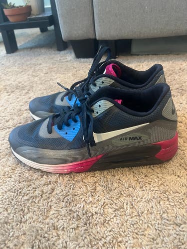 Blue Men's Size M 11.5 (W 12.5) Adult Nike Air Max 90 Shoes (Used)