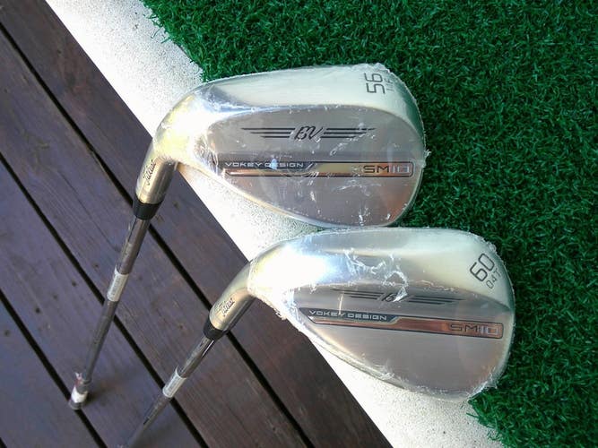 Titleist BV SM10 Chrome (56.14F & 60.04T) Wedge Set w/ Wedge Flex - LEFTY
