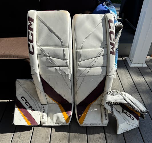 34"+2 CCM Extreme Flex 6 Pro Regular Goalie Full Set (Used)