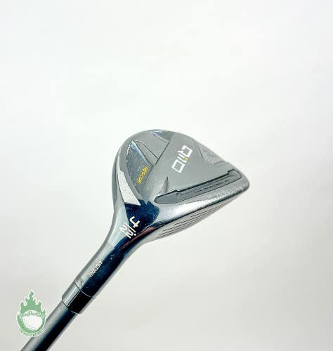 Used RH TaylorMade Qi10 4 Hybrid Rescue 22* IZ-85 Stiff Graphite Golf Club