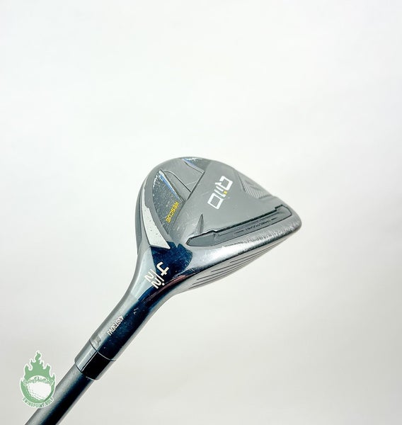 Used RH TaylorMade Qi10 4 Hybrid Rescue 22* IZ-85 Stiff Graphite Golf Club