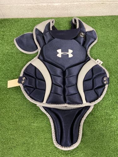 Navy Youth Under Armour Victory Series Catcher's Chest Protector (New)