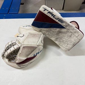 Used Senior True L20.2 Regular Goalie Glove & Blocker