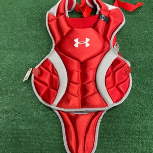 Red Under Armour Victory Series Catcher's Chest Protector (New)