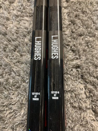 Bauer Nexus Tracer Pro Stock Hockey Stick 87 Flex P88 LH Luke Hughes - 2 Pack
