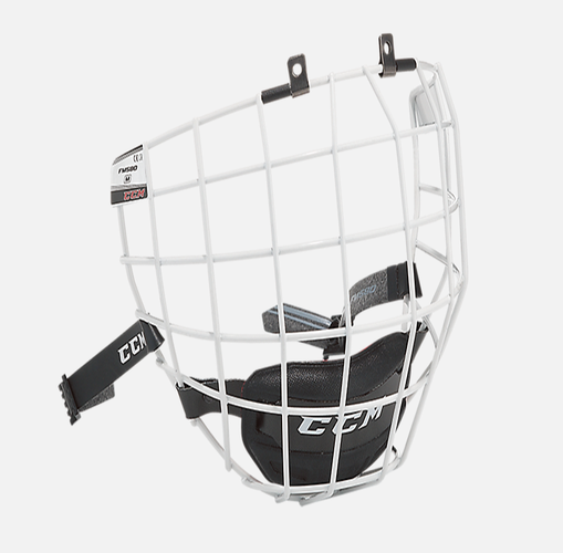New CCM White FM580 Hockey Cage | Senior L | #884899901927