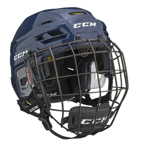 New CCM Navy Tacks 310 Helmet Combo | Senior M | #888600299150