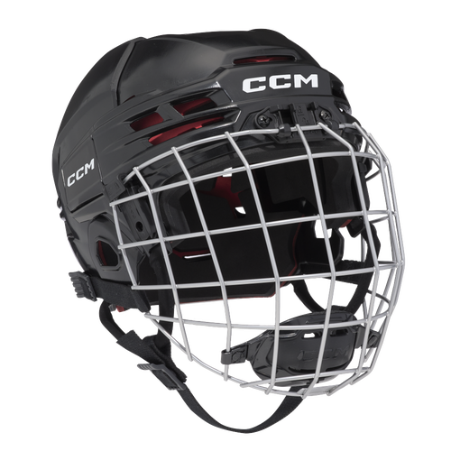 New CCM Black Tacks 70 Helmet Combo | Junior OSFA | #191520440343